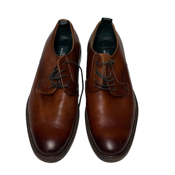 Rodd & Gunn Men\'s Size 43 Cognac Brown Leather Whitmore Street Dress Shoes 10 US main image 4